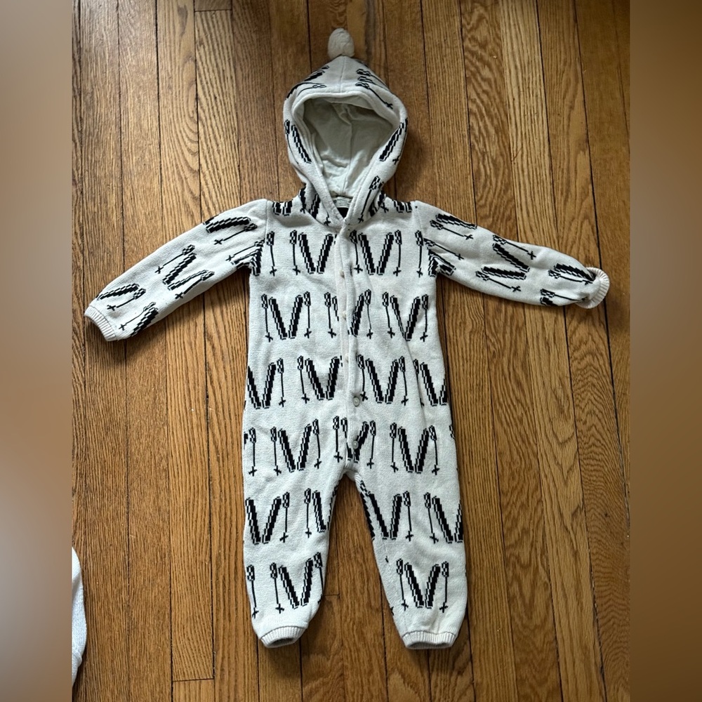 Monica + Andy Cozy Kids Hooded One Piece - Size 18-24 Months